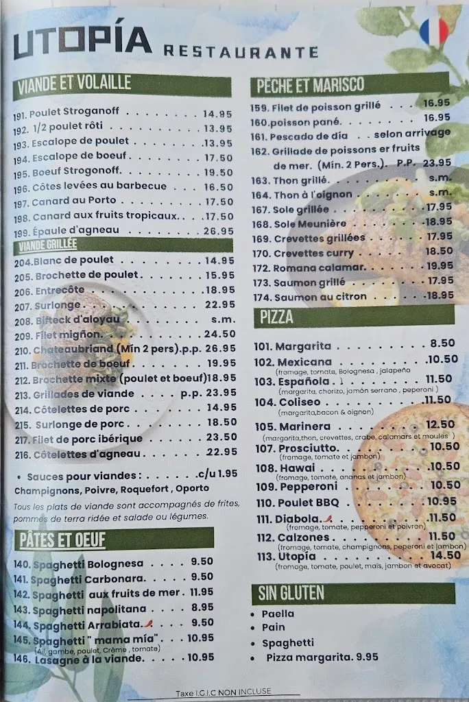 Menu_Restaurante Utopia_Playa Blanca_immagine_1
