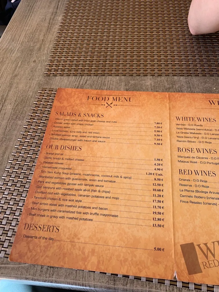 Menu_Izaro Taberna_Playa Blanca_image_2