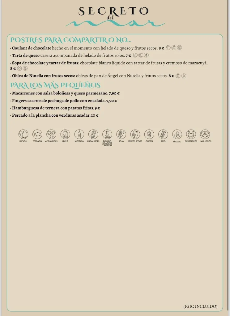 Menu_Restaurante Secreto del mar_Playa Blanca_image_4