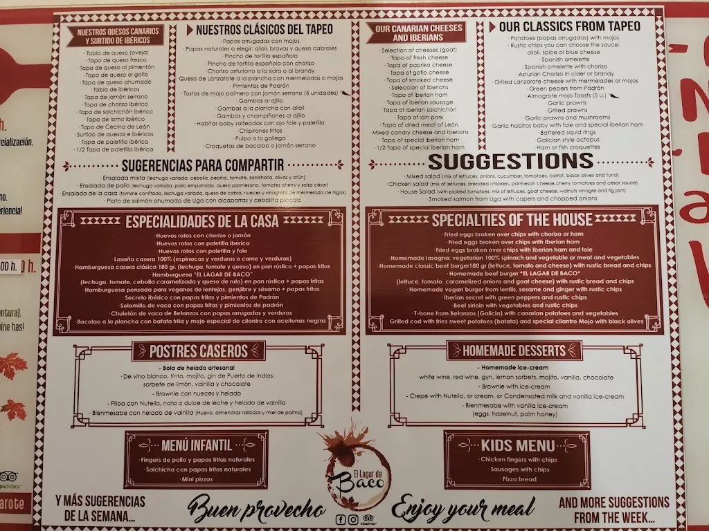 Menu_El Lagar De Baco_Playa Blanca_image_3