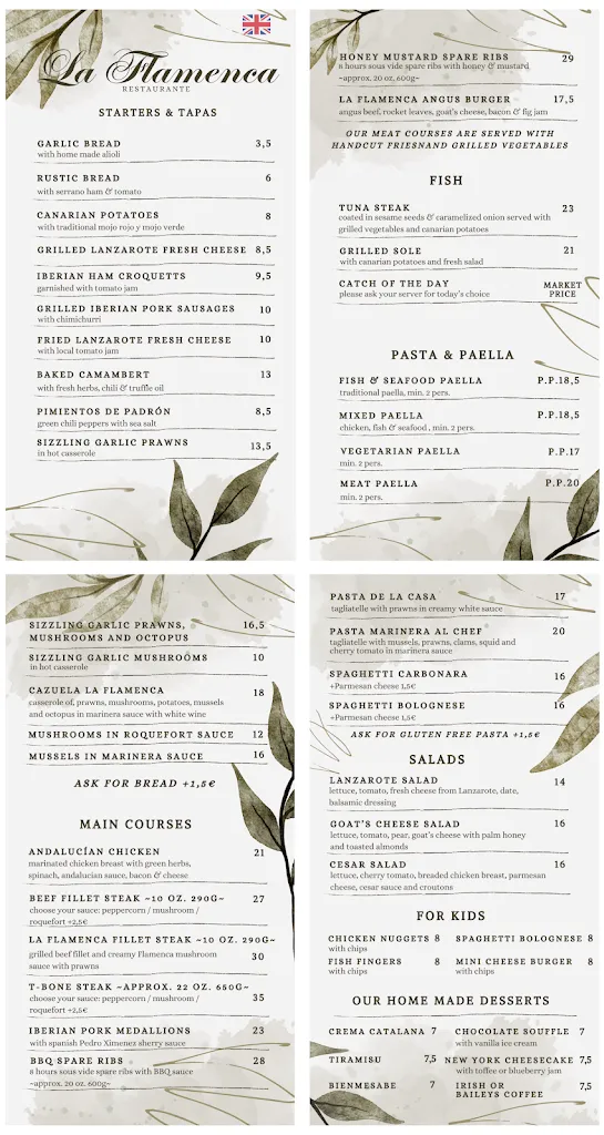 Menu_Restaurante La Flamenca_Playa Blanca_image_3