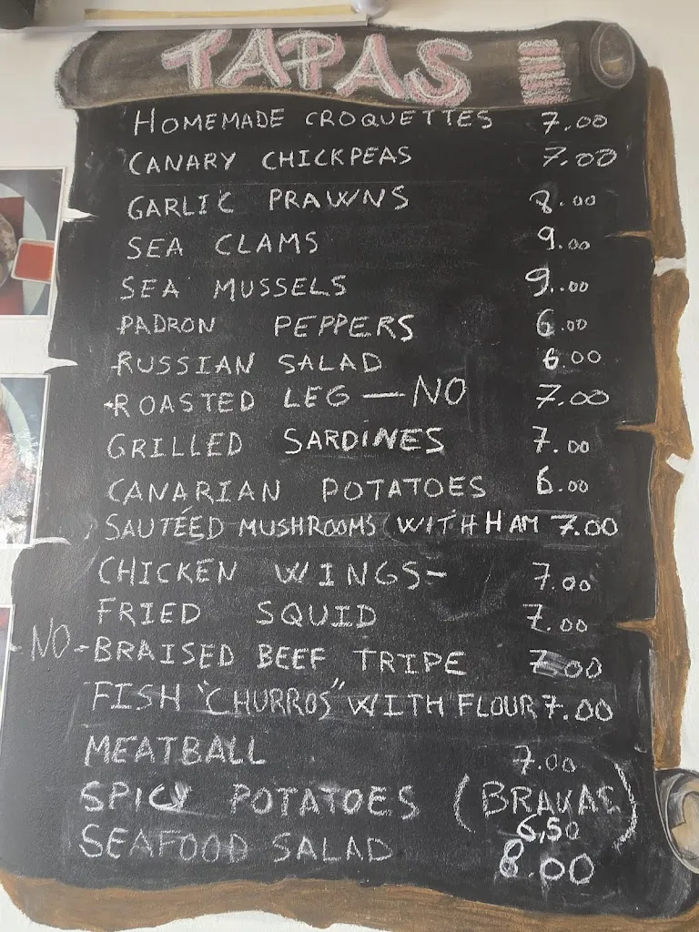 Menu_La Tapita_Playa Blanca_image_1