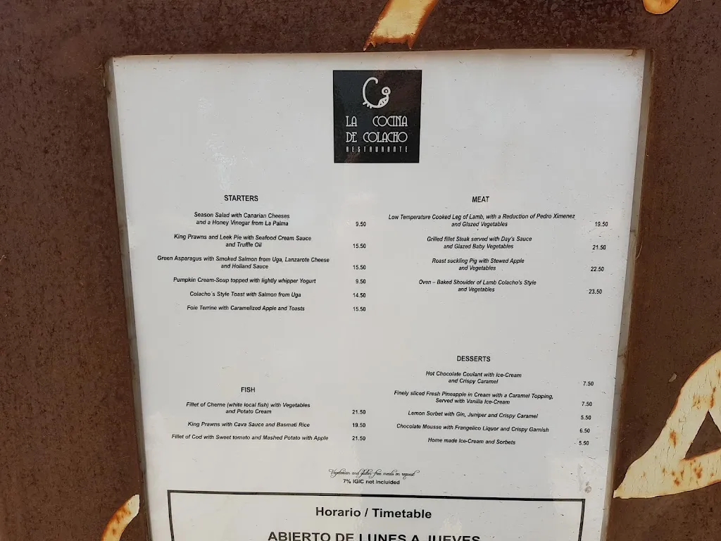 Menu_Restaurante La Cocina de Colacho_Playa Blanca_image_3