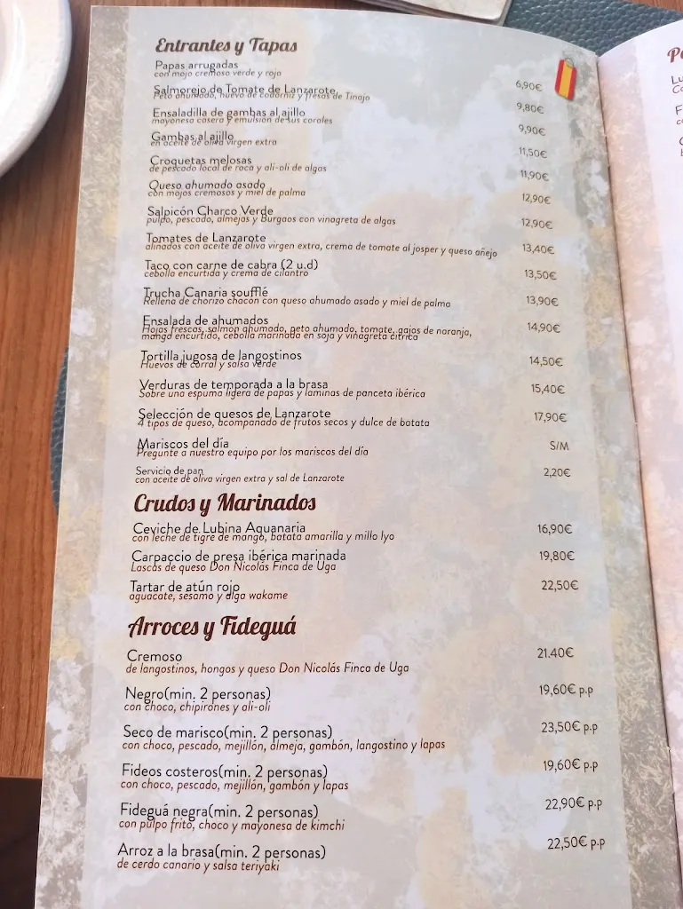 Menu_Liken Restaurante_Playa Blanca_image_2