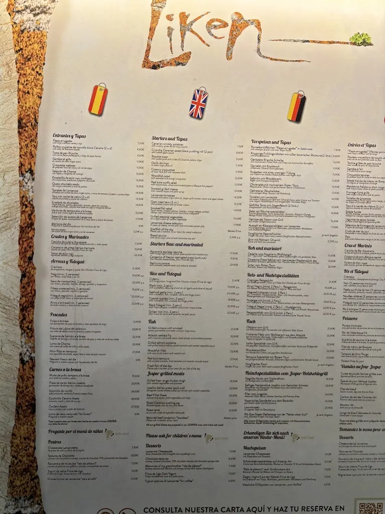 Menu_Liken Restaurante_Playa Blanca_image_4