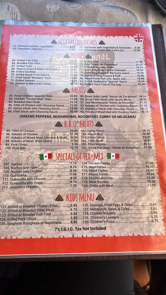 Menu_Restaurante Grill Volcan De Timanfaya_Playa Blanca_image_3
