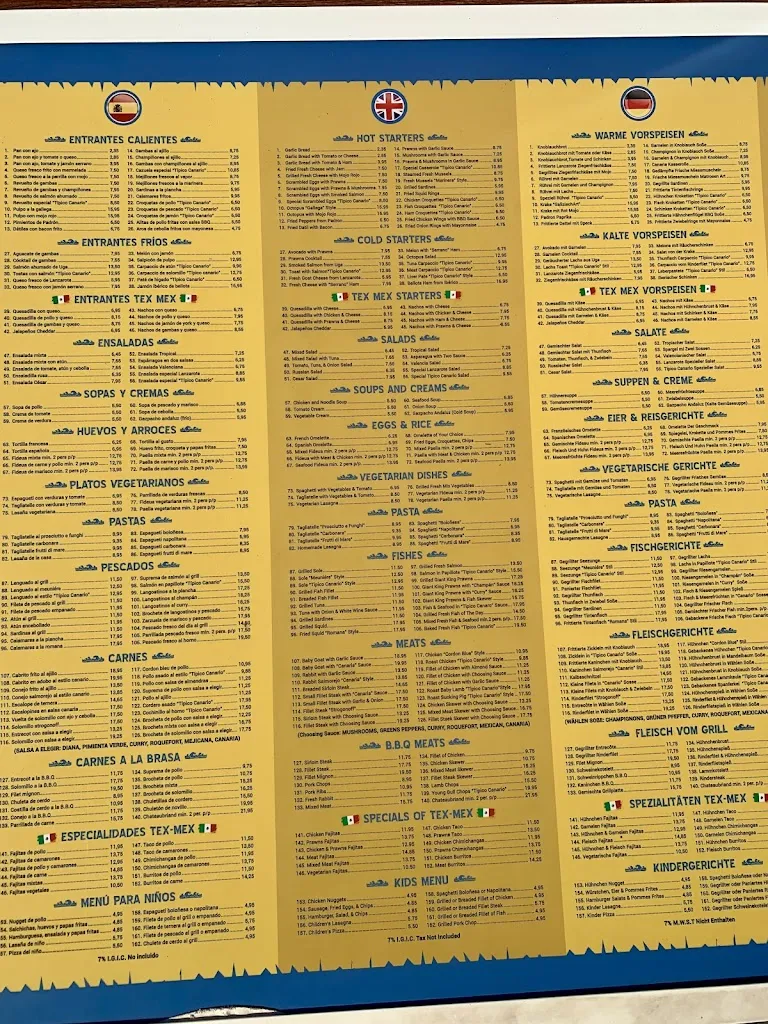 Menu_Típico Canario_Playa Blanca_image_1