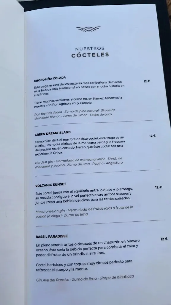 Menu_Kamezí Restaurant_Playa Blanca_immagine_2