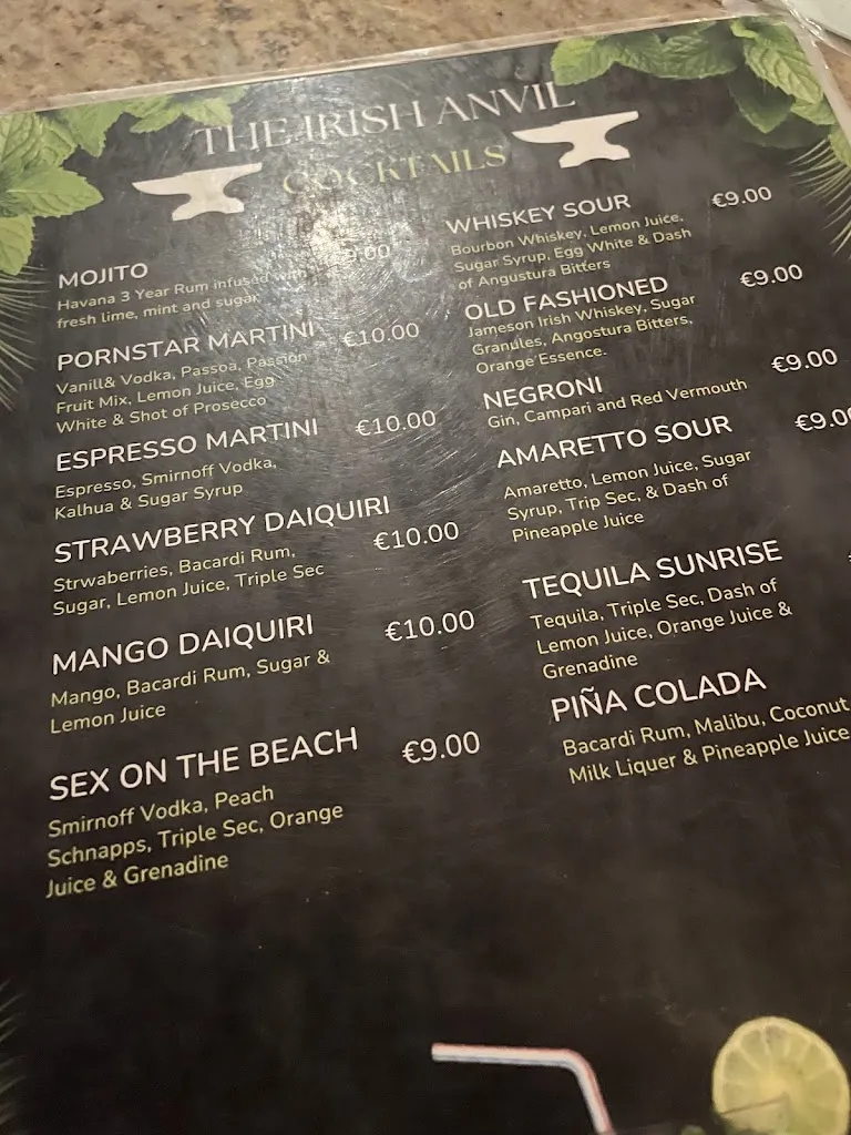 Menu_The Irish Anvil Bar_Playa Blanca_image_1
