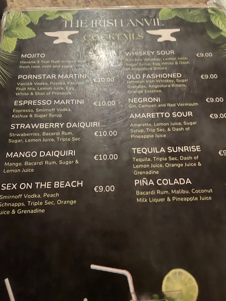 Menu_The Irish Anvil Bar_Playa Blanca_image_3