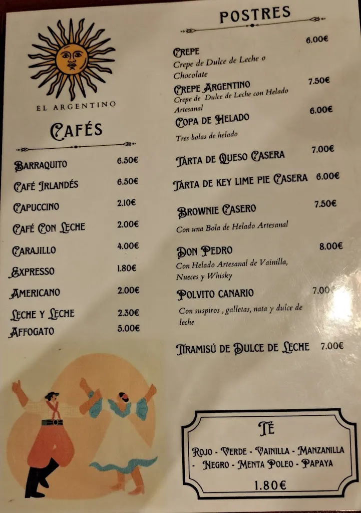 Menu_Restaurante El Argentino_Playa Blanca_image_2