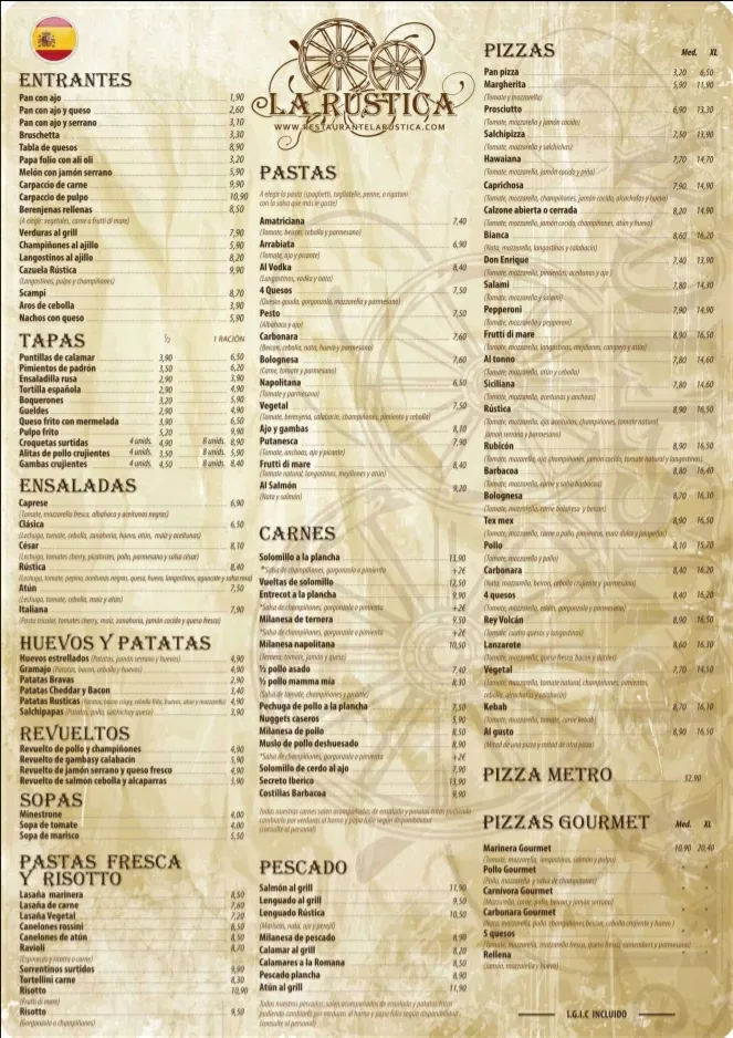 Menu_Restaurantes La Rústica_Playa Blanca_image_3