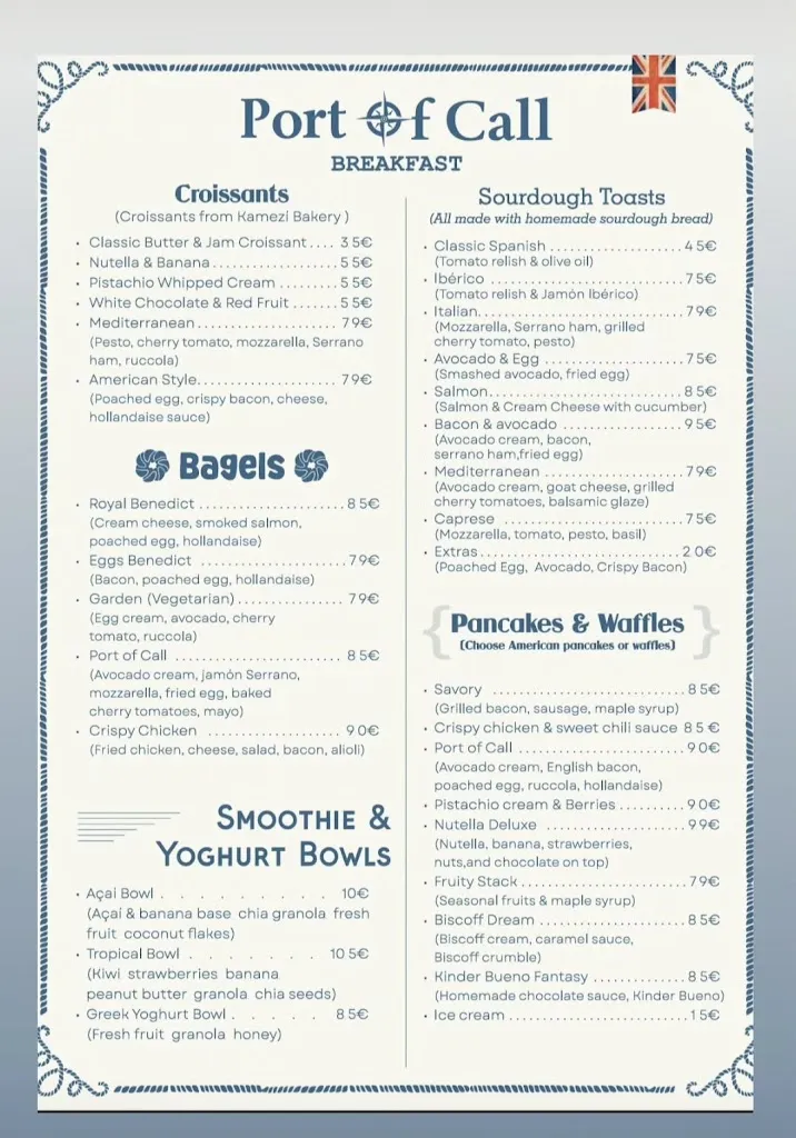Menu_Port Of Call_Playa Blanca_image_1