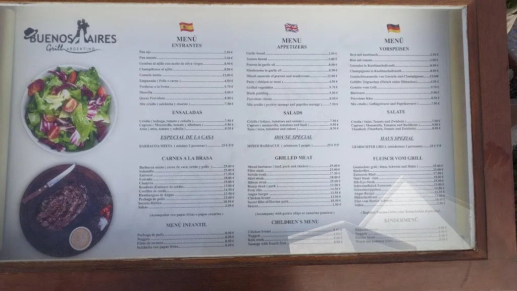 Menu_Buenos Aires Grill Argentino_Playa Blanca_image_4