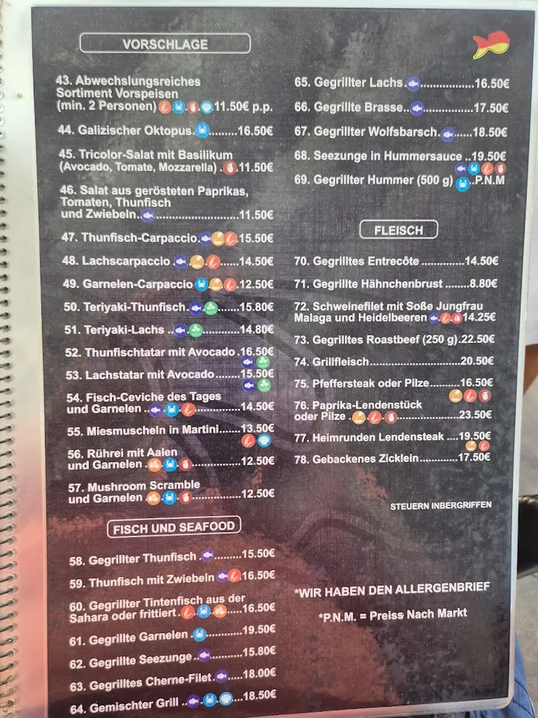 Menu_Cofradía de Pescadores Restaurante_Playa Blanca_image_4