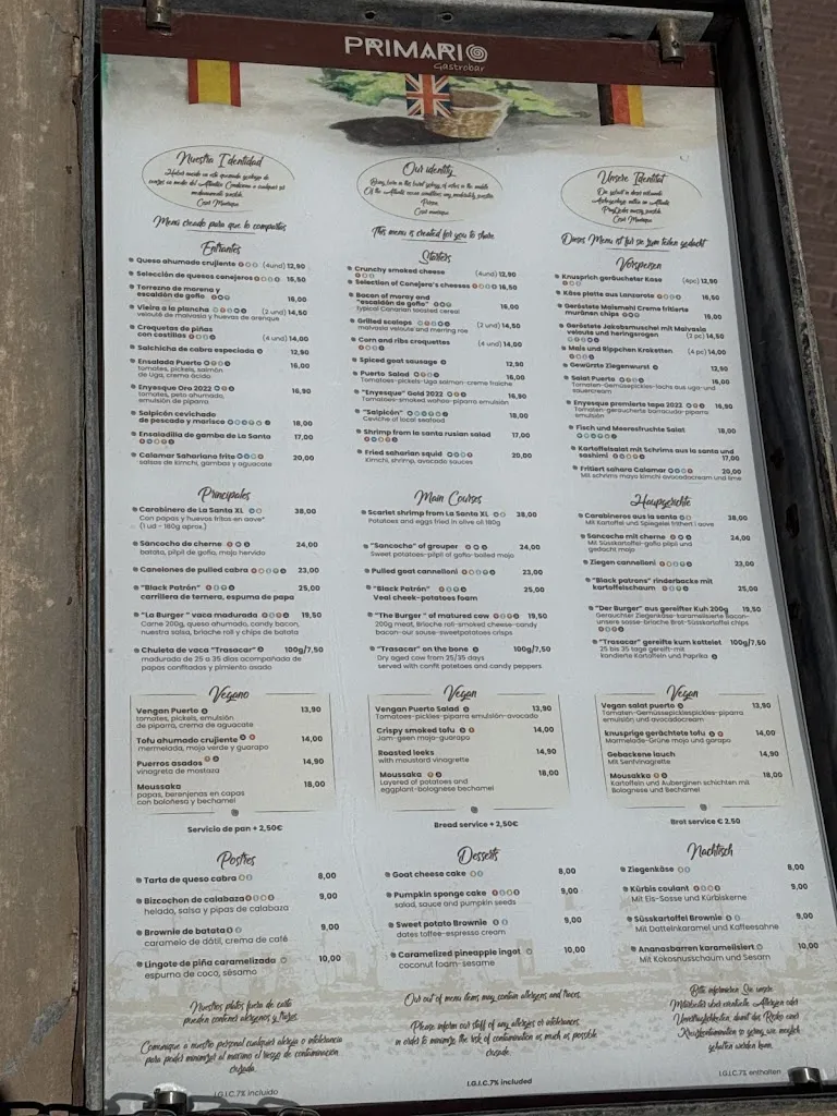 Menu_Primario Gastrobar_Playa Blanca_image_1