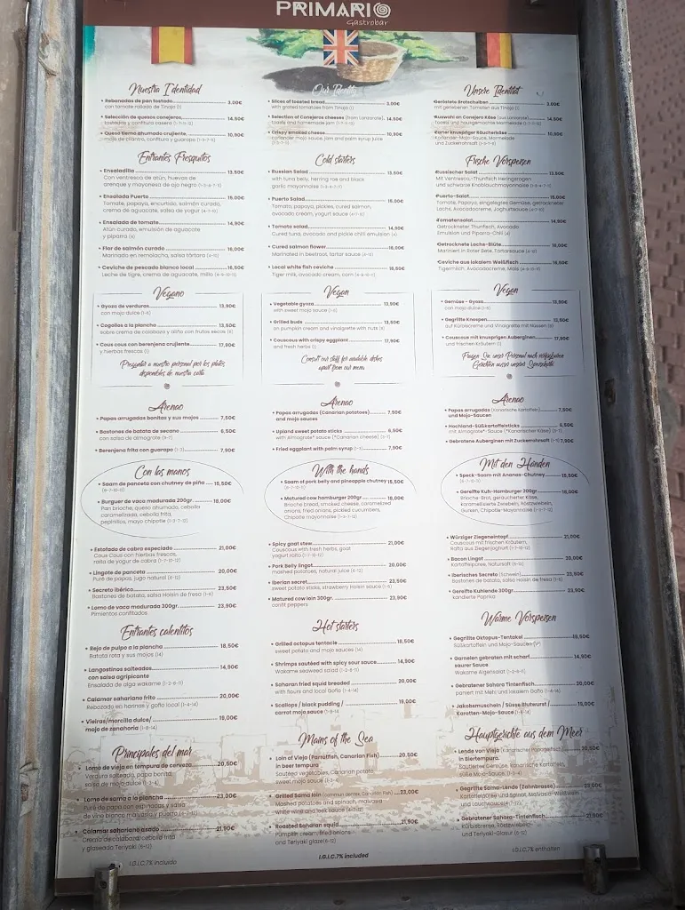 Menu_Primario Gastrobar_Playa Blanca_image_2