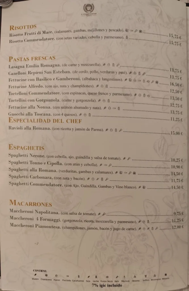 Trattoria Il Commendatore_Playa Blanca_menu_image_1