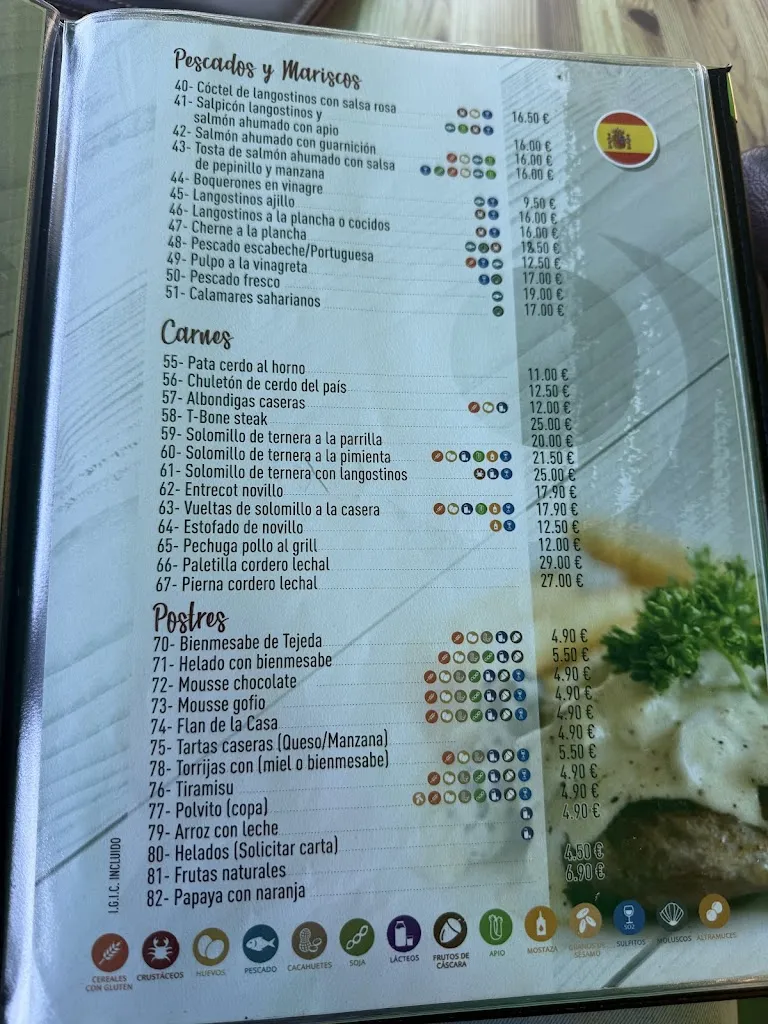 Menu_Restaurante Mirador Santa Lucía_Santa Lucía de Tirajana_image_1