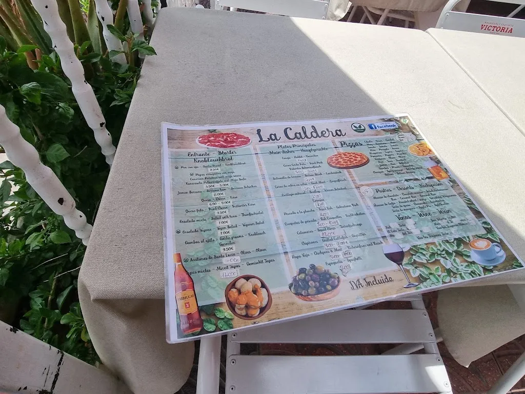 Menu_Cafetería La Caldera De Tirajana_Santa Lucía de Tirajana_image_1