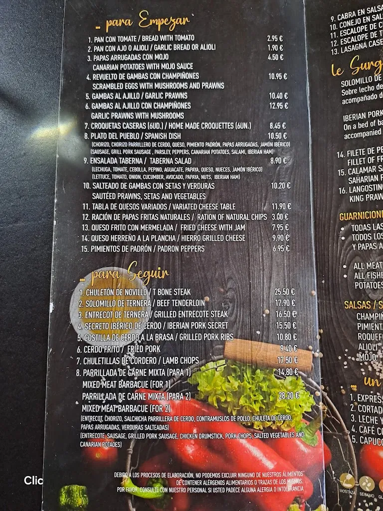 Menu_Taberna Emilio_Santa Lucía de Tirajana_image_1