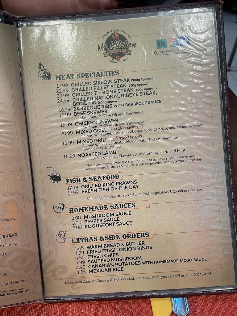 Menu_My Kitchen by Julius_Puerto del Carmen_image_3