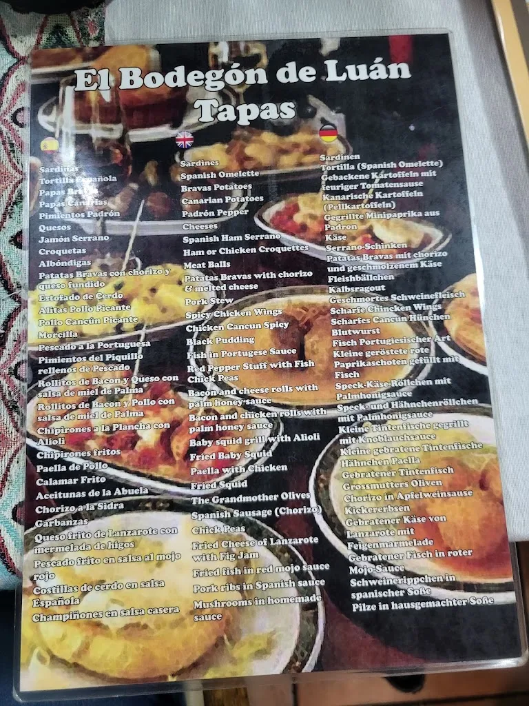 Menu_El Bodegón de Luan_Puerto del Carmen_immagine_2