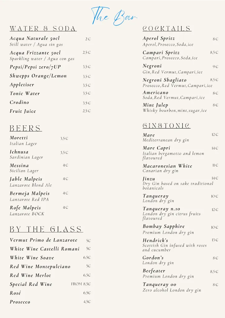 Menu_No Stress Restaurant_Puerto del Carmen_image_2