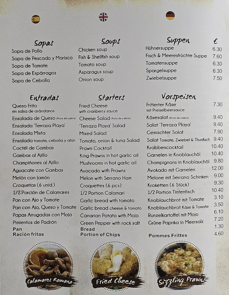 Menu_Restaurante Terraza Playa_Puerto del Carmen_image_2