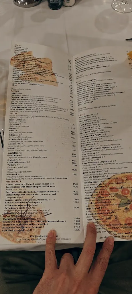 Menu_Antica Trattoria Di Verona_Puerto del Carmen_image_3