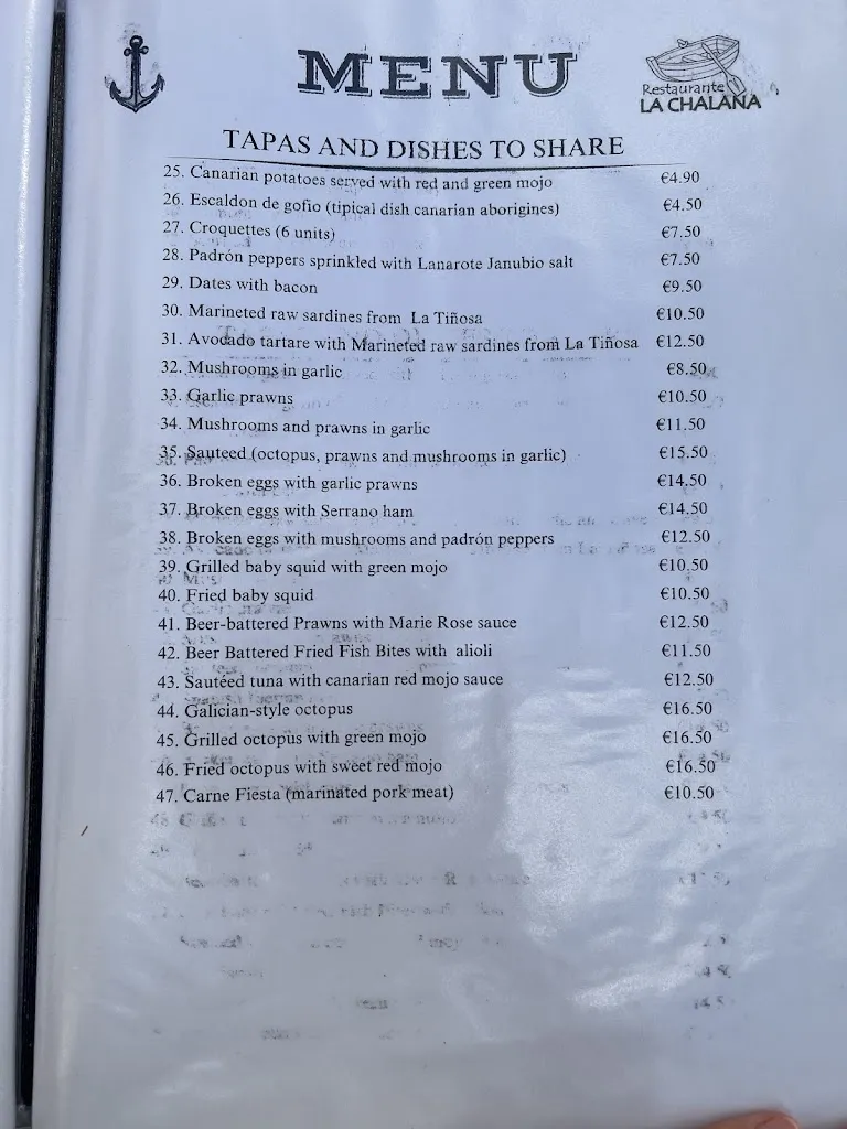 Menu_Restaurante La Chalana _Puerto del Carmen_image_3
