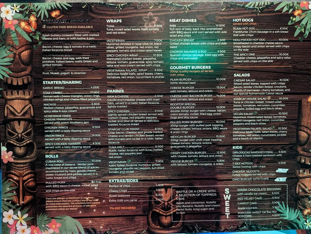 Menu_Lost World Restaurant_Puerto del Carmen_image_3