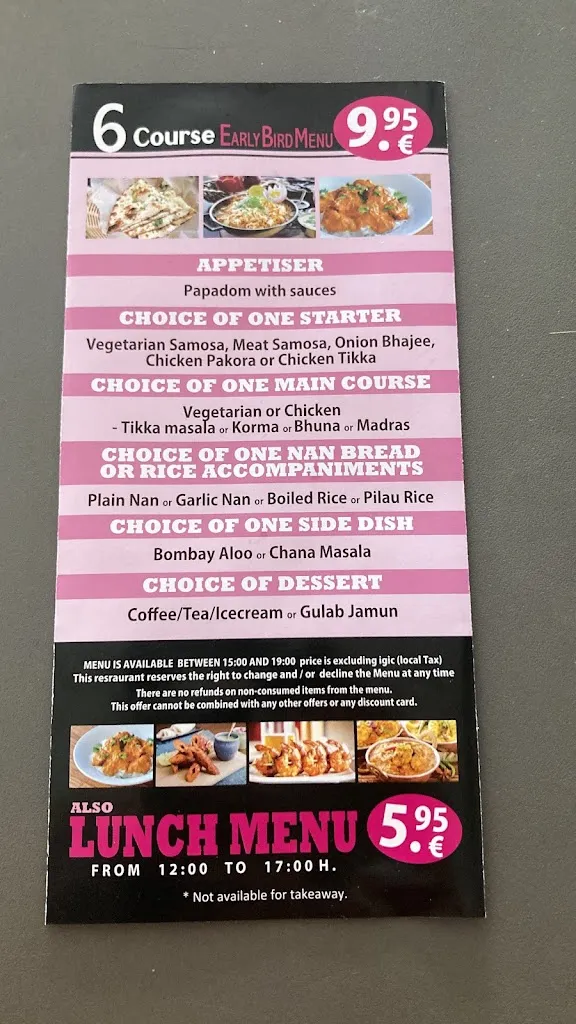 Menu_Indian Aroma_Puerto del Carmen_immagine_3