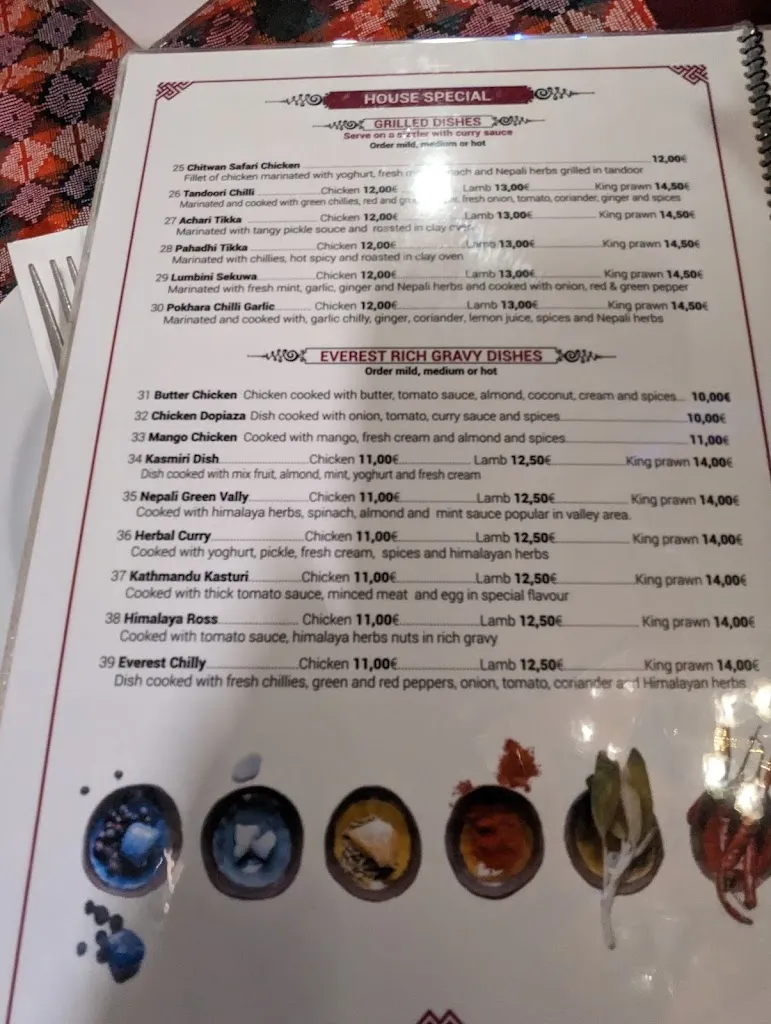 Menu_Everest Indian Restaurante_Puerto del Carmen_immagine_3