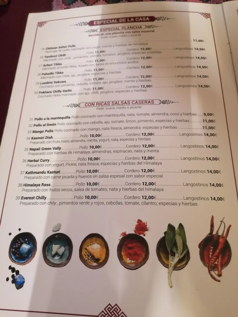 Menu_Everest Indian Restaurante_Puerto del Carmen_immagine_4