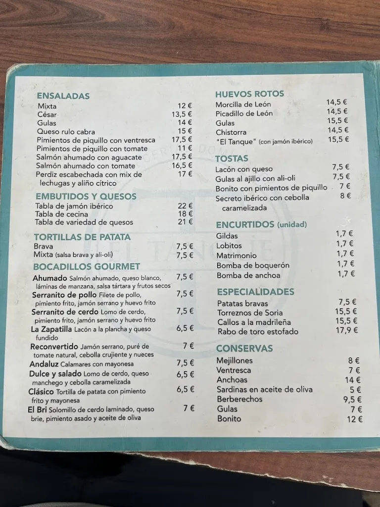 Menu_Restaurante El Tanque_Tanque_image_1