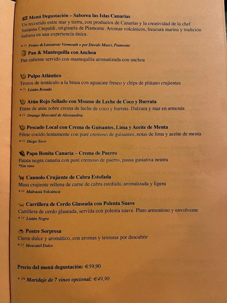 Menu_La Forgia restaurant _Teguise_immagine_1