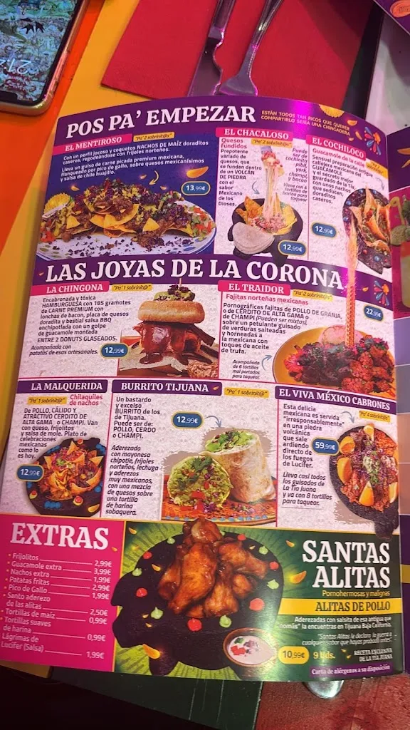 Menu_La Tia Juana Madrid-Atocha🇲🇽🌮🌶🌯_Tías_image_4