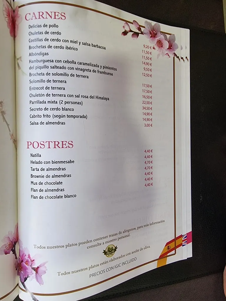 Menu_Restaurante Asador Grill El Almendro_Tejeda_immagine_2