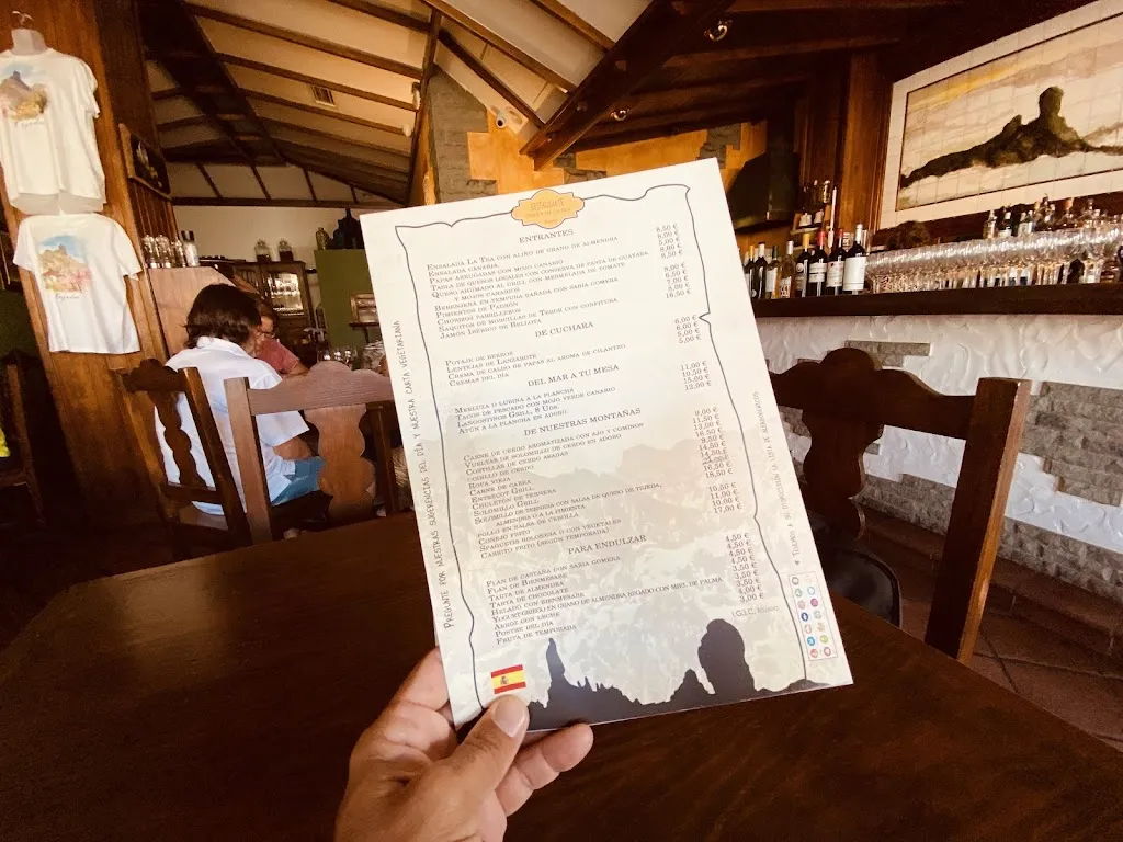 Menu_Cueva De La Tea Restaurant_Tejeda_image_2