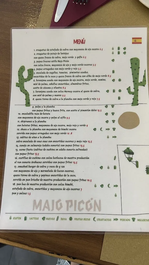 Menu_Restaurante Majo Picón_Tinajo_immagine_2