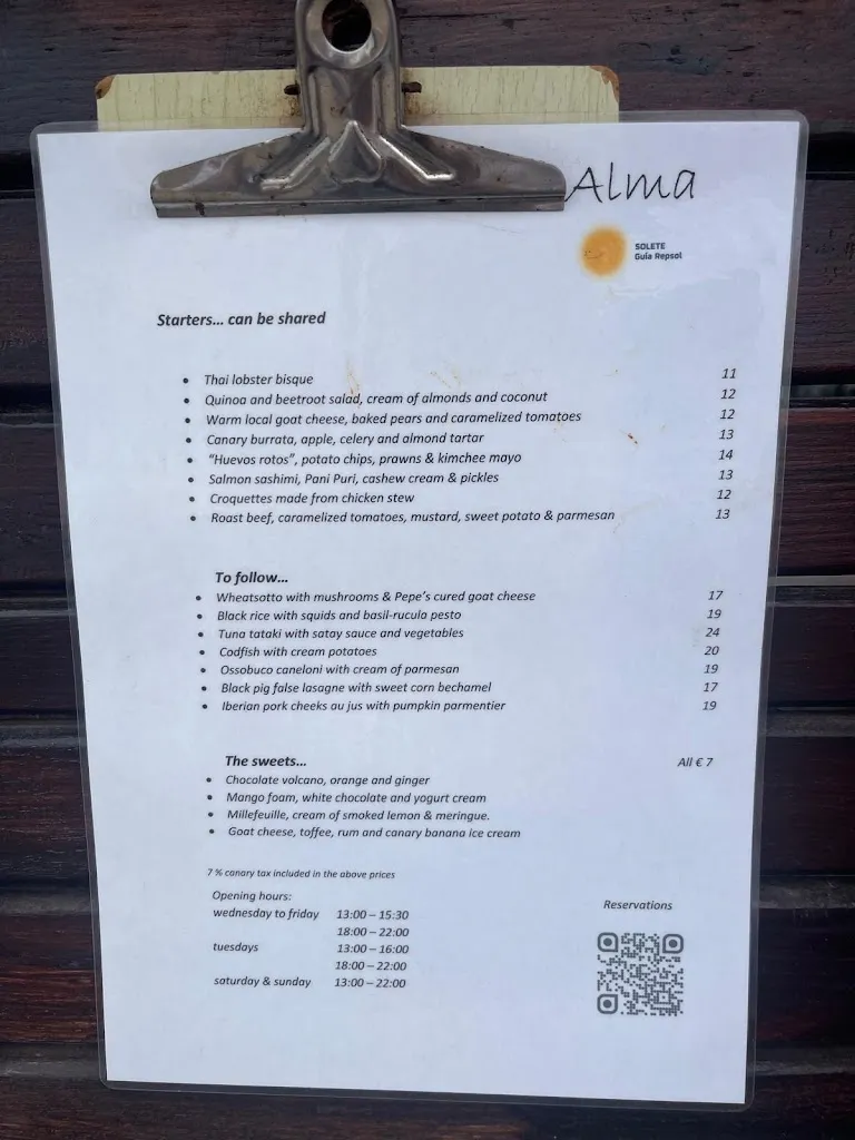 Menu_Alma Tapas & +_Tinajo_image_1