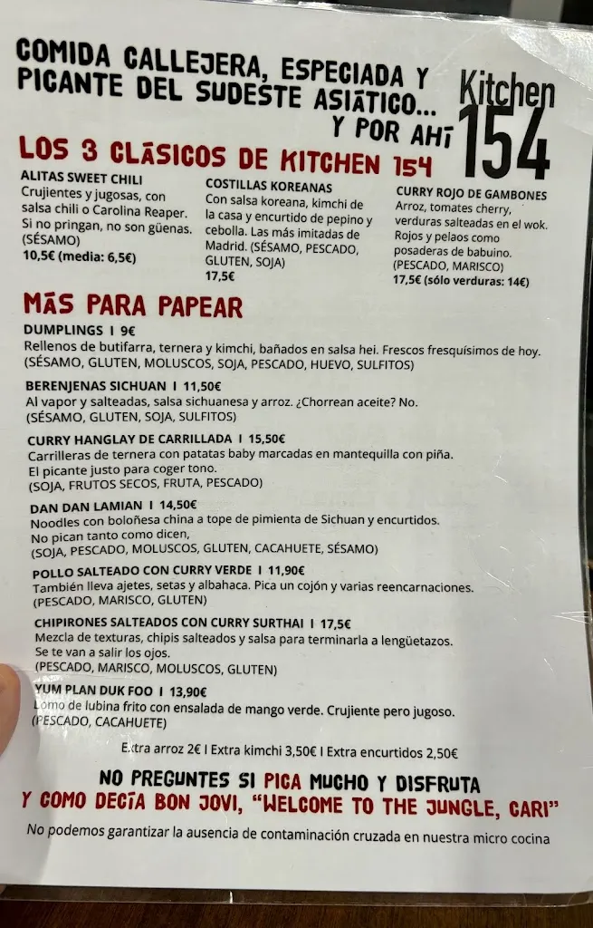 Menu_Kitchen 154 Mercado de Vallehermoso_Vallehermosa_image_1