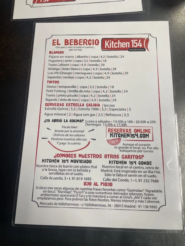 Menu_Kitchen 154 Mercado de Vallehermoso_Vallehermosa_image_4