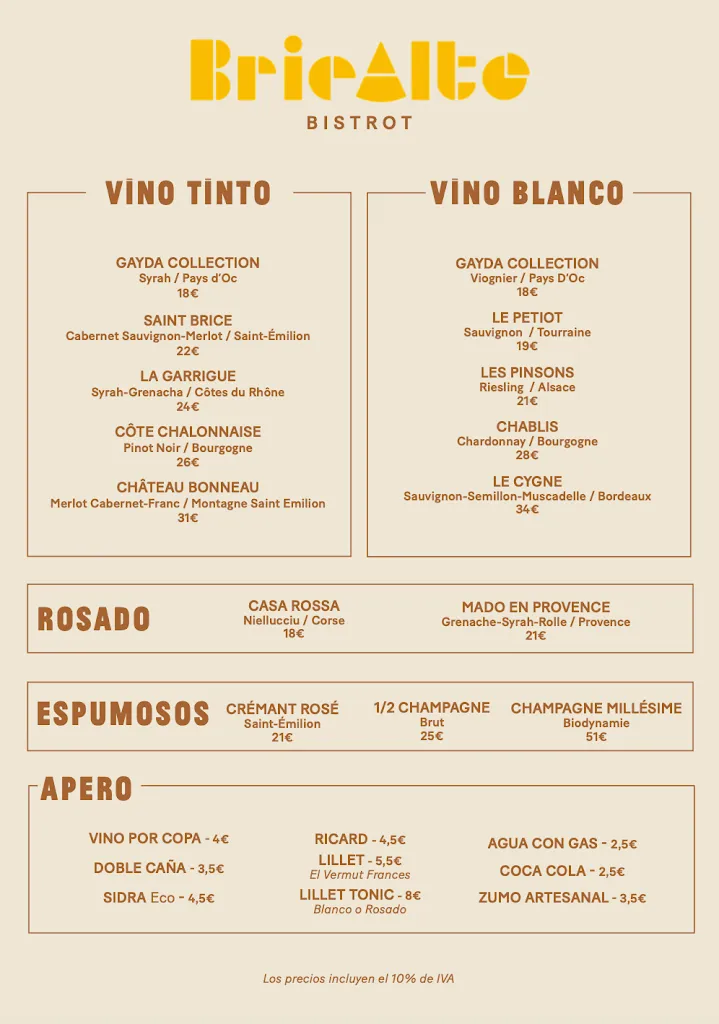Menu_Brie Alto - Bistrot_Vallehermosa_immagine_1