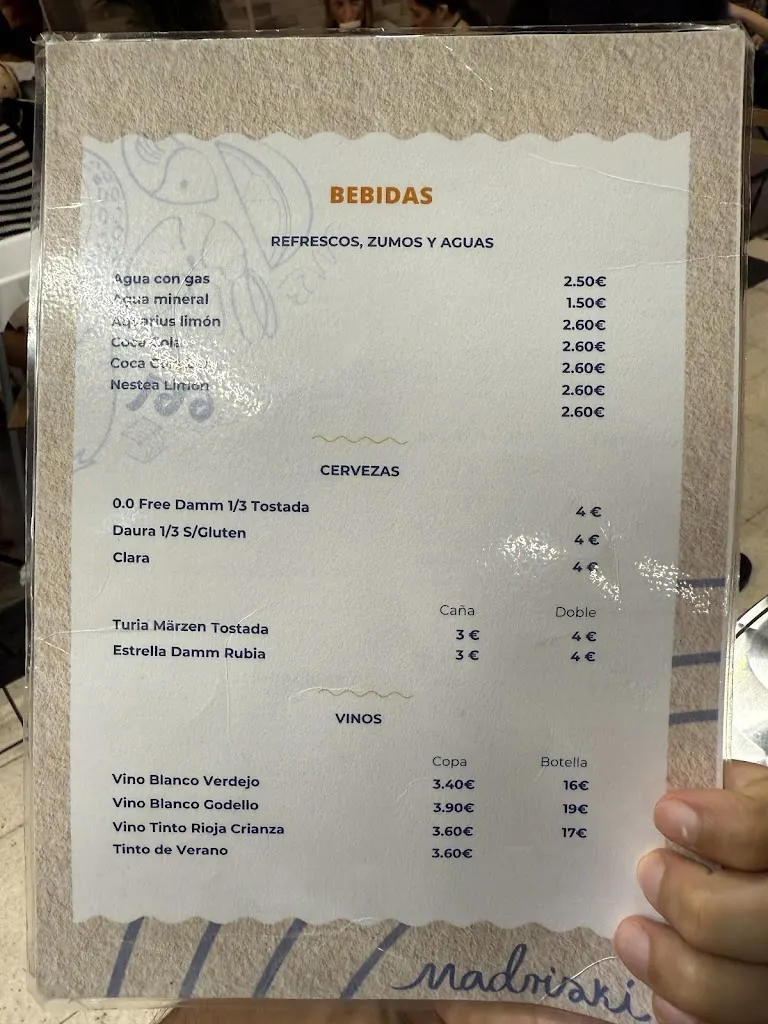 Menu_Madriskí Cevichería_Vallehermosa_image_1
