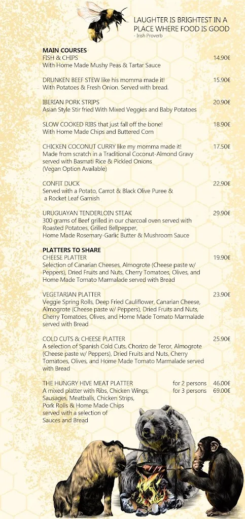 Menu_Tipsy Bee_Puerto Rico_image_1