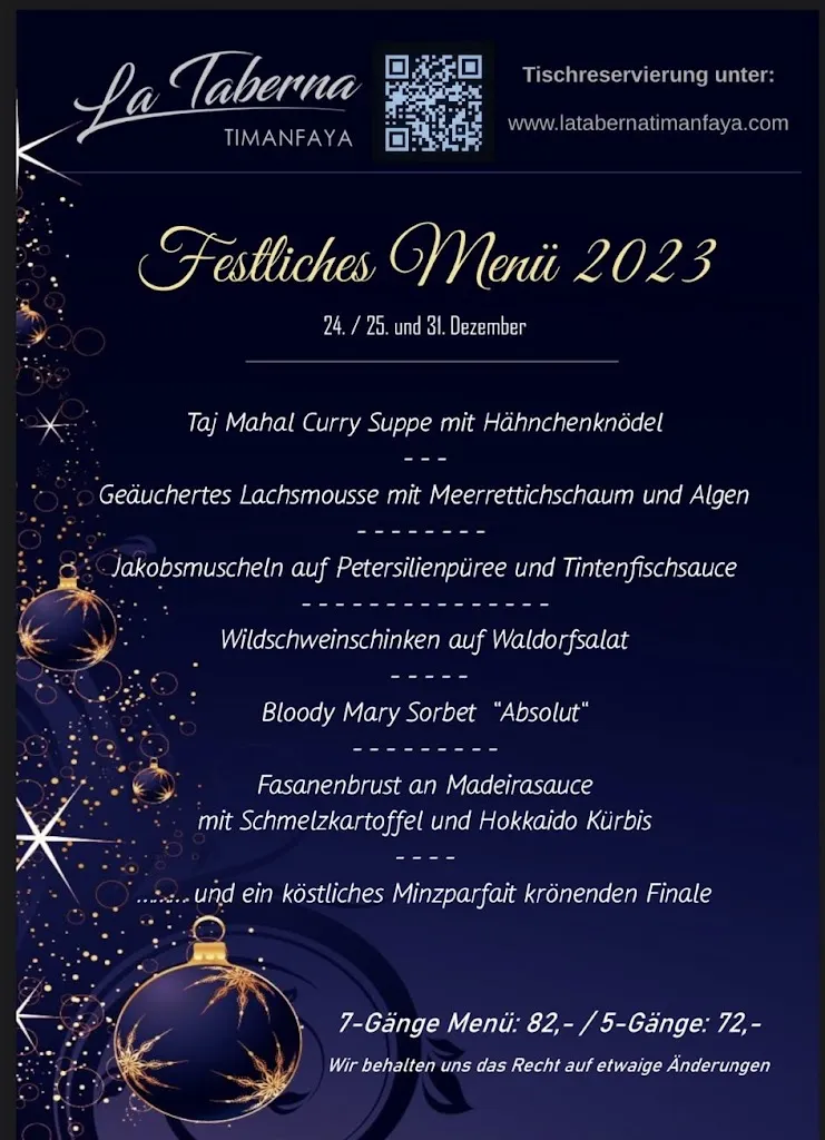 Menu_La Taberna Timanfaya_Puerto Rico_image_1