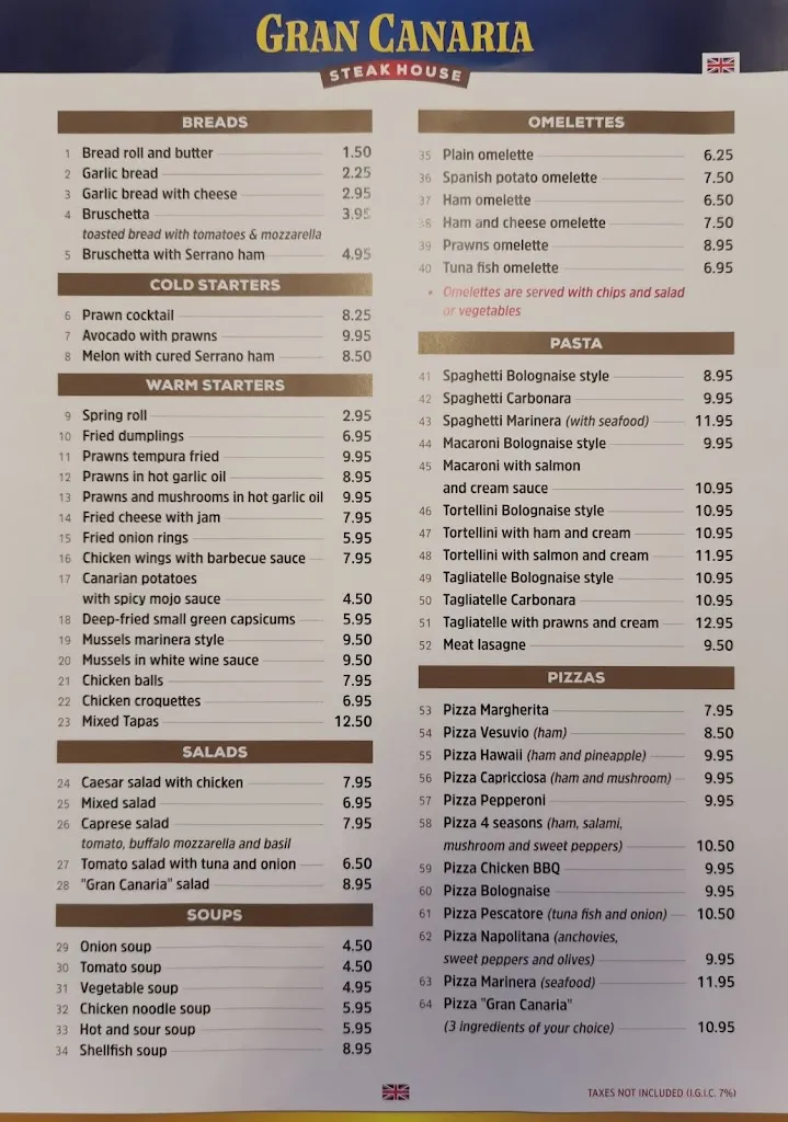 Menu_Restaurante Gran Canaria_Puerto Rico_immagine_2