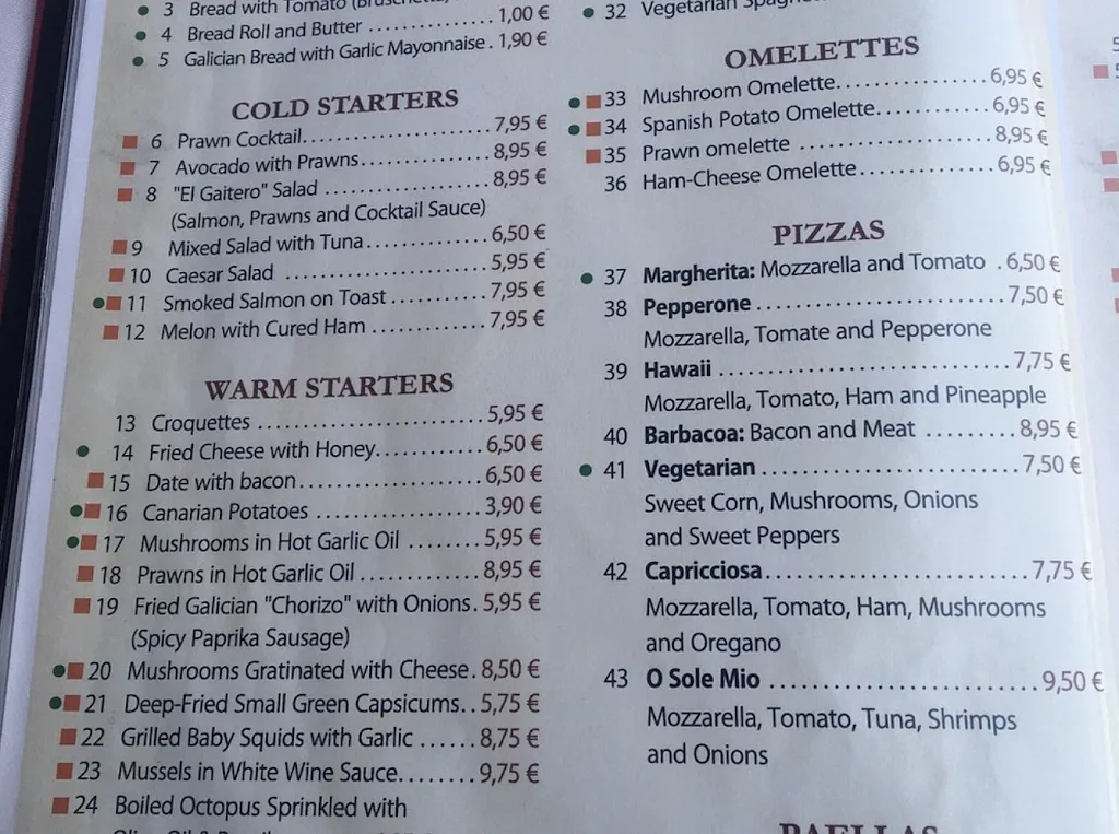 Menu_Restaurante El Gaitero_Puerto Rico_image_1